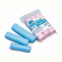 Sac poubelle épais personnalisé pour usage domestique, noir, type à déchirure facile, en rouleau, sac en plastique jetable de taille moyenne