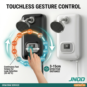 <span class=keywords><strong>Chauffe</strong></span>-<span class=keywords><strong>eau</strong></span> électrique instantané sans réservoir intelligent OEM/ODM 5,5-7,8 kW avec pommeau de douche intégré pour salle de bain - Product Image 3