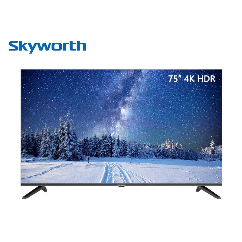 SKYWORTH Factory OEM ODM 55 65 75 85 95 110 inci layar datar HD televisi 4k TV pintar 75 85 inci