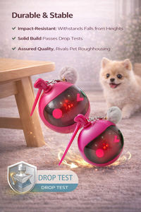 Balle sonore électrique pour animaux <span class=keywords><strong>de</strong></span> compagnie, jouet interactif stimulant <span class=keywords><strong>l</strong></span>'instinct <span class=keywords><strong>de</strong></span> chasse, balle sonore pour <span class=keywords><strong>chat</strong></span> et chien d'intérieur - Product Image 4