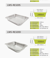 Plaque en aluminium jetable pour la restauration, barquettes en aluminium format demi-taille 9x13 pouces, barquettes en aluminium robustes et profondes