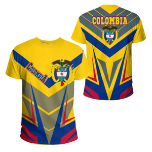 Camiseta personalizada <span class=keywords><strong>de</strong></span> Proud <span class=keywords><strong>Colombia</strong></span> con tu logotipo, camisetas cómodas en blanco, ropa al por mayor, camiseta informal para hombre, Escudo <span class=keywords><strong>de</strong></span> Armas <span class=keywords><strong>de</strong></span> <span class=keywords><strong>Colombia</strong></span> - Product Image 3