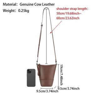 Bolsos de cuero genuino estilo vintage AndoBag - Bolso de hombro y bandolera moderno para mujer 3203 - Product Image 2