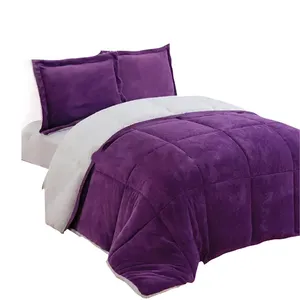 High Demand Light Weight Wool Comforter Quilt Bedding Sets Cotton Flannel Reversible Comforter