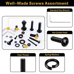 Black Hex <b>Socket</b> <b>Screw</b> Set 1700pcs M2 M3 M4 M5 Alloy Steel Nuts Washers Kit Industrial Grade Assortment - Product Image 4