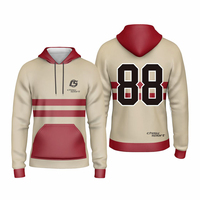 Maillot de gardien de but de hockey sur glace en tissu respirant 100% polyester, conçu sur mesure, grande taille, séchage rapide
