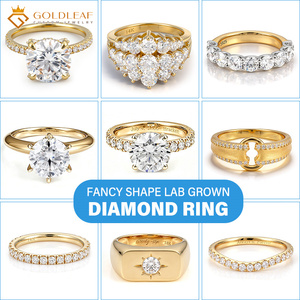 Anillo de Boda Unisex Chapado en Oro Amarillo de 14K y 18K con Diamante Cultivado en Laboratorio de Corte Redondo, Certificado por IGI, de Goldleafgem - Product Image 6