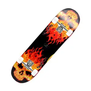 Komplette 7 Schichten Full Canadian Maple Surf Skateboard Carbon Dragon Bambus Kunden spezifisches Skateboard Deck