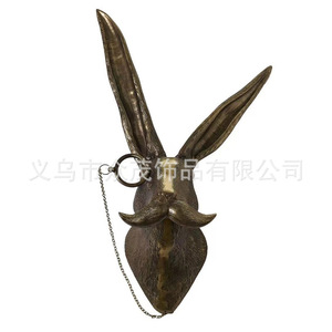 Statuetta Decorativa in Resina Animale <span class=keywords><strong>con</strong></span> Occhiali da Parete Orso Louie Topolino Frankie Cervo Decorazione per la <span class=keywords><strong>Casa</strong></span> - Product Image 3