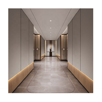 Panel de Pared para Baño de Hotel de Lujo Ecológico, PVC Ignífugo e Impermeable con Función Antiestática, Diseño Moderno Clásico y Flexible
