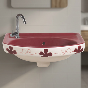 Contemporary Ceramic Wall Hung Wash Basin Sleek Hand Wash Sink for Hotels Villas Offices and Commercial Projects - Product Image 4