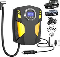 Compresseur d'air de voiture 12V pour gonfleurs de pneus portables de moto avec lumière LED gonfleur rapide 150PSI pompe à Air numérique intelligente