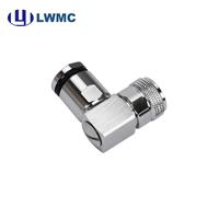 Connecteur mâle UHF LWMC à angle droit avec pince pour câble LMR300 et câble de 7 mm, VSWR 1.3 max
