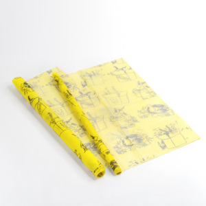 High Quality Custom Yellow Wrapping Tissue Paper Business Logo <b>Printed</b> Gift <b>Packaging</b> Paper Clothing Waterproof Paper Wrapper - Product Image 2