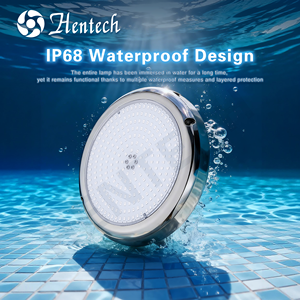 Hentech HT202 LED-Poolbeleuchtung Edelstahl Weiß RGB 90 Farben IP68 Outdoor Schwimmbad <span class=keywords><strong>Spa</strong></span> 2026 - Product Image 1
