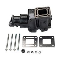 Kit d'échappement en fonte pour moteurs marins Mercruiser V8 5.0L 5.7L, collecteur et rehausseur pour petits blocs V8