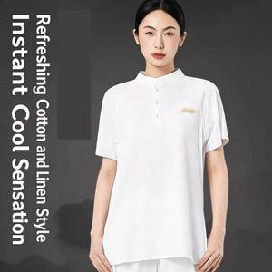 Vêtements de Taiji pour femmes, nouvelle collection été 2026, tenue d'entraînement Baduanjin légère à manches courtes, vêtements de Taiji pour hommes, usage quotidien - Product Image 3