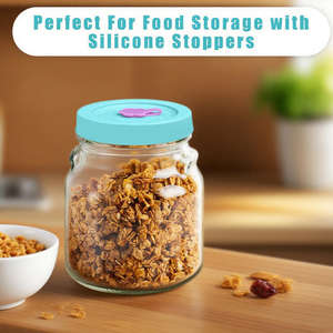 Tapa de silicona para tarro Mason, tapa dividida a prueba de fugas de doble cara con boquilla para pajita, tapa selladora para botella de vidrio para bebidas - Product Image 4