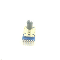 Potensiometer Volume Audio Stereo Mingjia R11 Seri 6-Pin 11mm 1k-1M Terlaris, Poros Plastik Terisolasi, Rheostat Putar 300