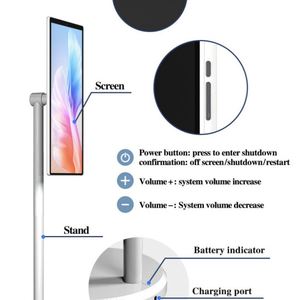 24 "Touch LED Android TV - 13MP Cam, 128GB, CPU de 8 núcleos, IP65, 120Hz y 12V Stand Smart Mobile Monitor con batería - Product Image 4