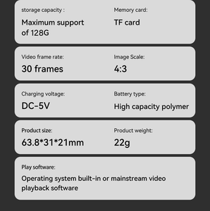 ปลอกคอสุนัขสำหรับใช้งานกลางแจ้งพร้อมกล้อง 1080P ความคมชัดสูง มุมกว้าง 120 องศา กล้องแอคชั่นขนาดเล็กแบบชาร์จไฟได้ - Product Image 3