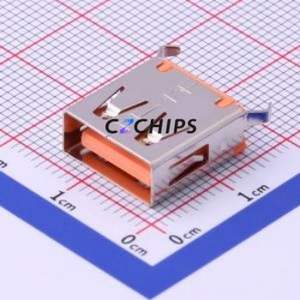 916-162A1113Y10210 USB Connector Through hole Component (THT) Connector Type-A USB 2.0 Female Through Hole - Product Image 1