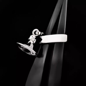 High Quality Copper Western Queen Mother Vivienne Open <b>Adjustable</b> Saturn <b>Rings</b> Fashion Unisex <b>Rings</b> Wholesale - Product Image 4