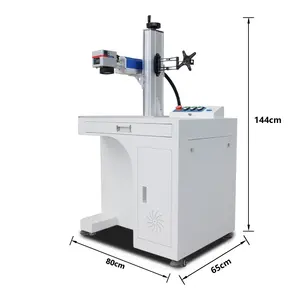 ZCLASER Desktop 50w Fiber Laser Marking Machine Laser Engraving Machine 60W 100W For Metal Raycus/JPT /Max Stainless Silver Gold