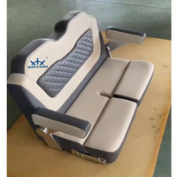Chaise de yacht double de luxe pour mobilier marin avec éponge à haute résilience pour pont de bateau et embarcation