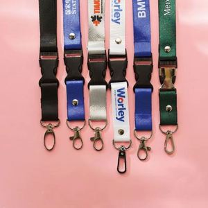 Porte-badge rétractable promotionnel en polyester personnalisable avec logo imprimable et cordon en plastique - Product Image 4