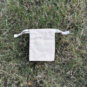 Bolsa de Almacenamiento de Algodón Reutilizable Ecológica Personalizada, Bolsa Pequeña de Algodón Natural para Empacar - Product Image 2