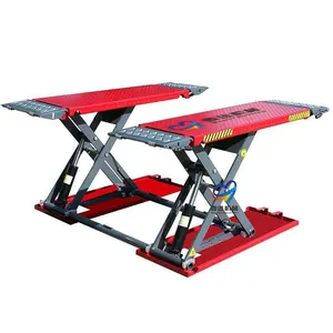 Surface Mounted Mid Rise Scissor Lift Car Lifts For Home Garages