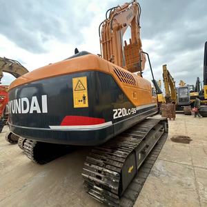 Horas DE TRABAJO bajas Pintura original usada Hyundai 220LC-9S Excavadora tipo oruga con bomba de motor Uso industrial de 20 toneladas - Product Image 3