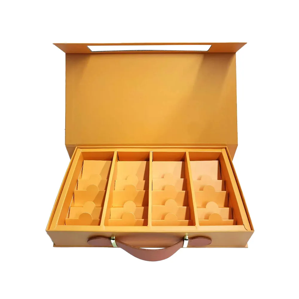 Sản xuất sang trọng bánh trung thu các tông Quà tặng hộp sô cô la bao bì với xử lý