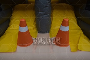 Pista de Obstáculos Inflable para Niños, Castillo de Diversión Inflable con Temática de Camiones de Construcción - Product Image 6