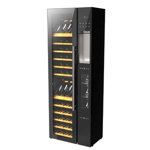 Cave à vin et distributeur de vin intégrés pour 64 bouteilles, réfrigérateur et distributeur de vin SL-112, capacité 64 bouteilles - Product Image 2