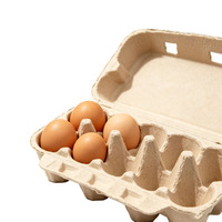 Boîte à œufs en pulpe moulée compostable et biodégradable à 10 compartiments, en papier recyclé, pour œufs frais de la ferme
