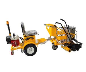 Machine de marquage routier à poussée manuelle en acier inoxydable thermoplastique, qualité ingénieur, visibilité 105 kg de peinture - Product Image 3