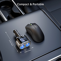 Usine PD 66W + 100W + QC3.0 chargeur de voiture Portable haute puissance 2USB 1Type C charge rapide chargeur de téléphone portable noir pour voitures