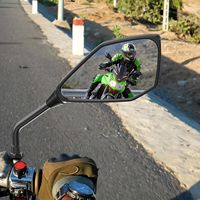 Nouveau rétroviseur universel pour guidon de moto de 7/8 pouces (22 mm), homologué E, rétroviseur latéral arrière avec boulons filetés M8/M10, matériau PP et verre