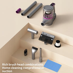 Cross Border Cordless Handheld Vacuum <b>Cleaner</b> Wireless 0.5L Dust Box Portable Wet And Dry Floor Cleaning Gray And White - Product Image 5