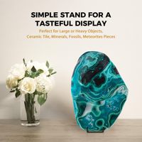Présentoir de table robuste en métal de 12 pouces pour assiettes, livres, plaques et photos
