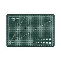 Tapis de découpe double face A5 en PVC de 3 mm d'épaisseur, protection de bureau avec grille de mesure pour travaux manuels, loisirs créatifs et modélisme