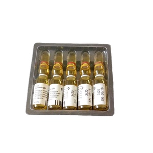 5 Units Ampoules Insert Packaging Trays PVC Blister Packing Plastic Blister Products Clear Customized Logo Acceptable Disposable