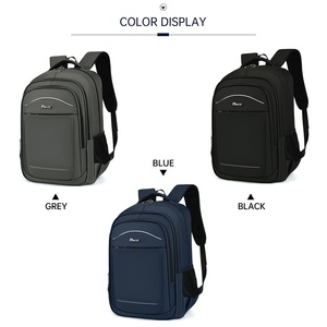 Mochila HAIBOWY Unisex para ordenador portátil de negocios, mochila impermeable para viajar a la universidad con cierre de cremallera USB para hombres y mujeres - Product Image 4