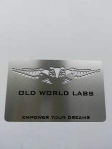 Carta RFID in metallo placcato oro 24 carati di lusso in acciaio inossidabile per biglietti da visita VIP - Product Image 2