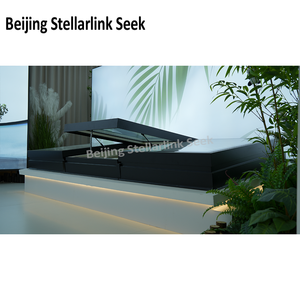 <span class=keywords><strong>Lucernario</strong></span> Elettrico Modulare per <span class=keywords><strong>Tetto</strong></span> Piano, Finestra in Alluminio Rivestito in Legno con Sistema di Ventilazione Automatico per Seminterrati e Ville Moderne - Product Image 3
