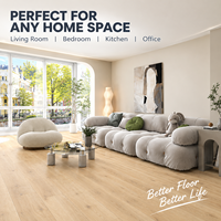 Wasserdichter Rutschfester Umweltfreundlicher SPC Vinyl-Plankenboden 4mm 5mm 6mm Dicke für Schlafzimmer