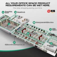 Comptoir de réception compact moderne avec structure en acier inoxydable durable, idéal pour les bureaux, hôtels, hôpitaux, centres commerciaux, salons.