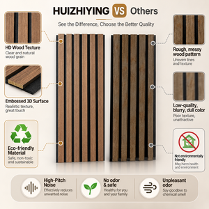 Pannelli Acustici <span class=keywords><strong>in</strong></span> Legno Moderni, Design 3D per Insonorizzazione Pareti, per Soggiorno, Appartamento, Hotel, Ecologici e Competitivi - Product Image 6